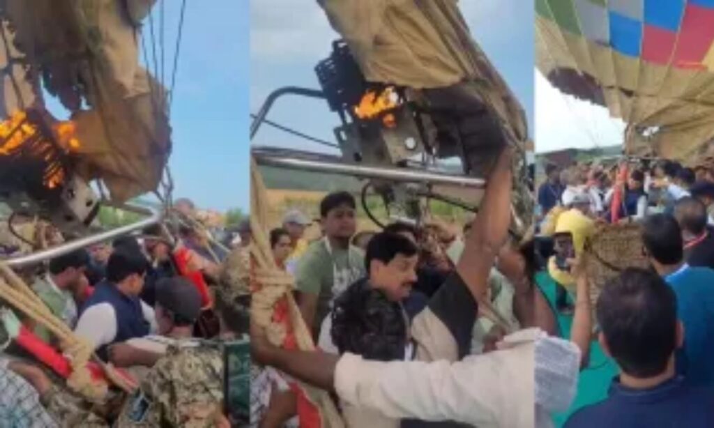 CM Mohan Yadav hot air balloon