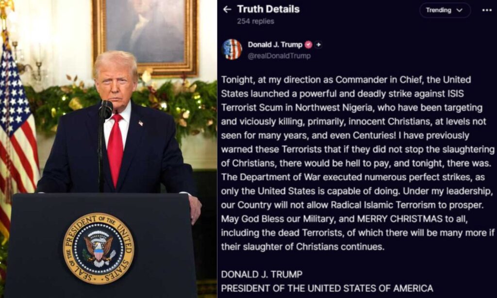 America Airstrike On Nigeria