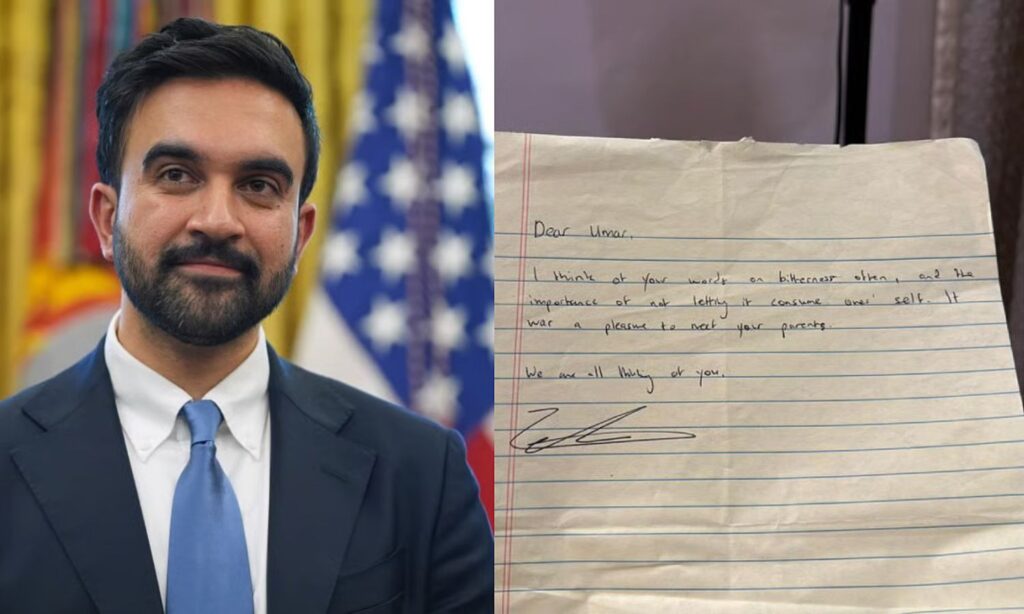 Zohran Mamdani letter to Umar Khalid