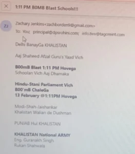 Delhi Schools Bomb Threat 