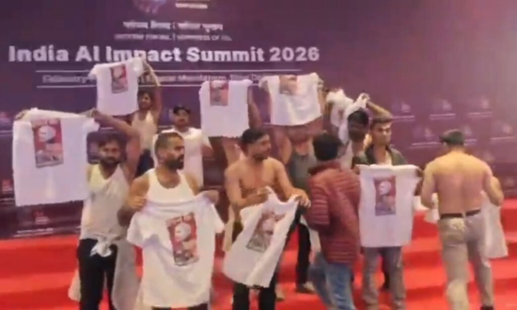 Youth Congress Protest at AI ​​Impact Summit