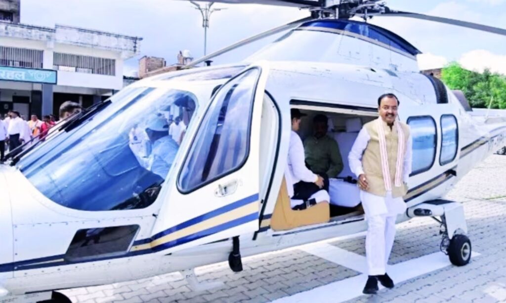 Dpty CM Keshav Prasad Maurya helicopter emergency landing