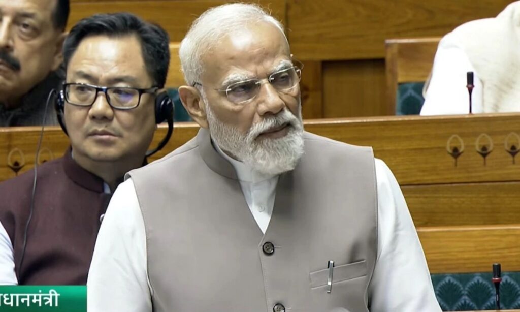 PM Modi in Lok Sabha