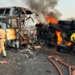 Truck Bus Accident Fire