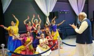 welcome by the Indian diaspora